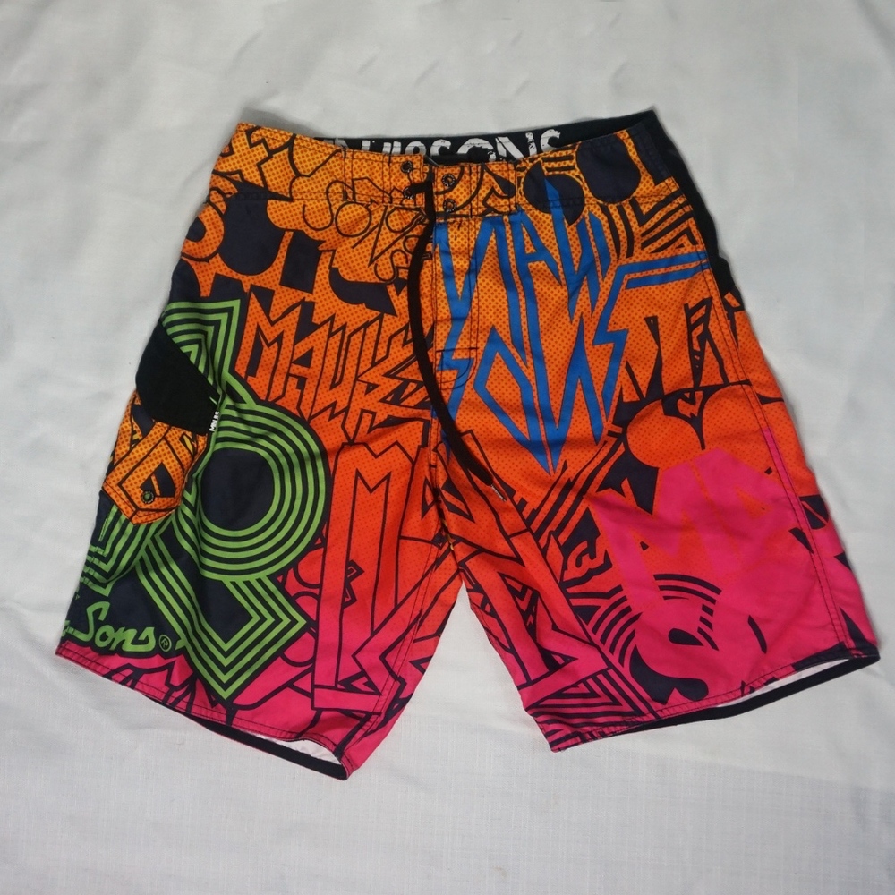 Maui & Sons | Graffiti Swim Board Shorts